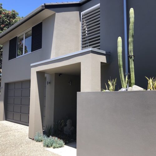 Exterior Colour Scheme stucco concrete house