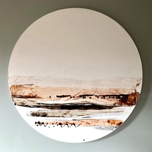 Abstract landscape painting